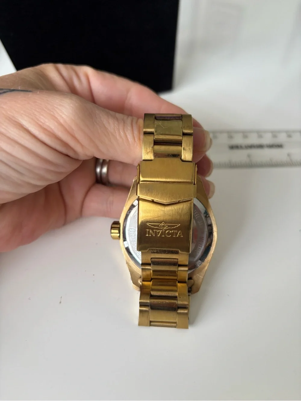 Invicta Women's Gold Tone Bracelet Watch with Champagne Dial